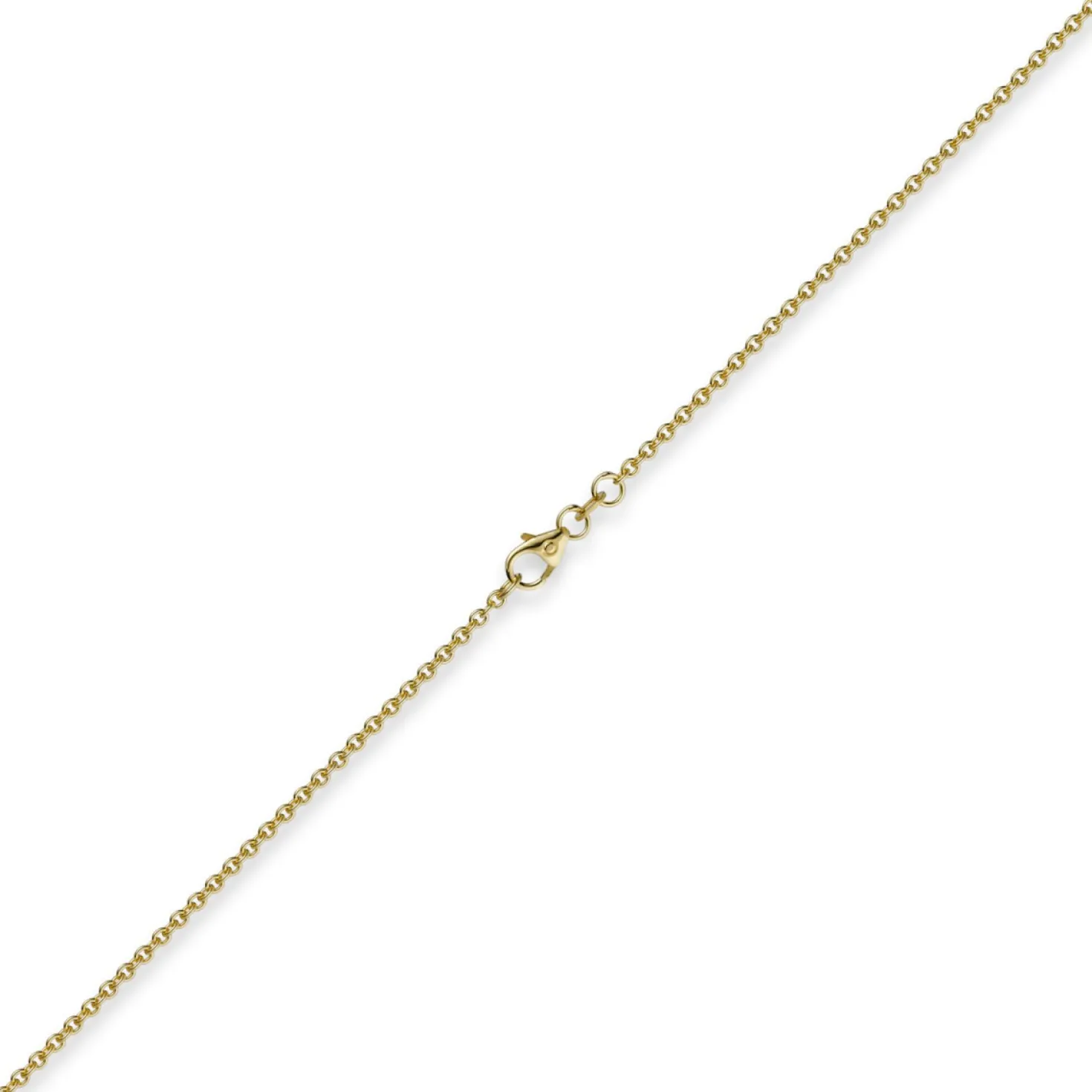 1,9mm Rund-Ankerkette 585 Gold Gelbgold Kette Collier Halskette 50cm