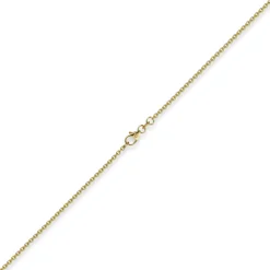 1,9mm Rund-Ankerkette 750 Gold Gelbgold Kette Collier Halskette, 38cm