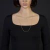 1,9mm Rund-Ankerkette 750 Gold Gelbgold Kette Collier Halskette, 70cm