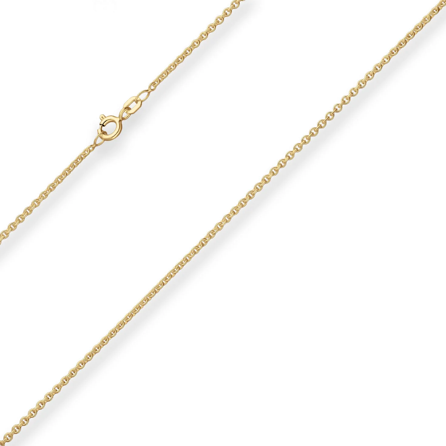 2mm Rund-Ankerkette Goldkette Collier Halskette aus 375 Gold Gelbgold 42cm