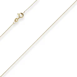 0,8mm Rund-Ankerkette Goldkette Collier Halskette aus 585 Gold Gelbgold 42cm