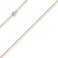 1,5mm Rund-Ankerkette Goldkette Collier Halskette aus 333 Gold Gelbgold 50cm
