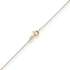 0,8mm Rund-Ankerkette Goldkette Collier Halskette aus 333 Gold Gelbgold 36cm