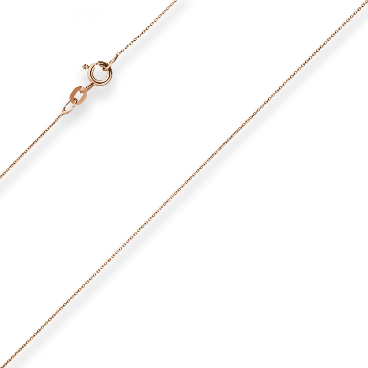 0,8mm Rund-Ankerkette Goldkette Collier Halskette aus 585 Gold Rotgold 42cm