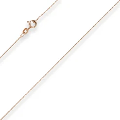 0,8mm Rund-Ankerkette Goldkette Collier Halskette aus 585 Gold Rotgold 45cm