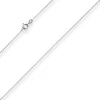 1,1mm Rund-Ankerkette Goldkette Collier Halskette aus 333 Gold Weißgold 50cm