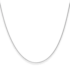 1,1mm Rund-Ankerkette Goldkette Collier Halskette aus 333 Gold Weißgold 38cm