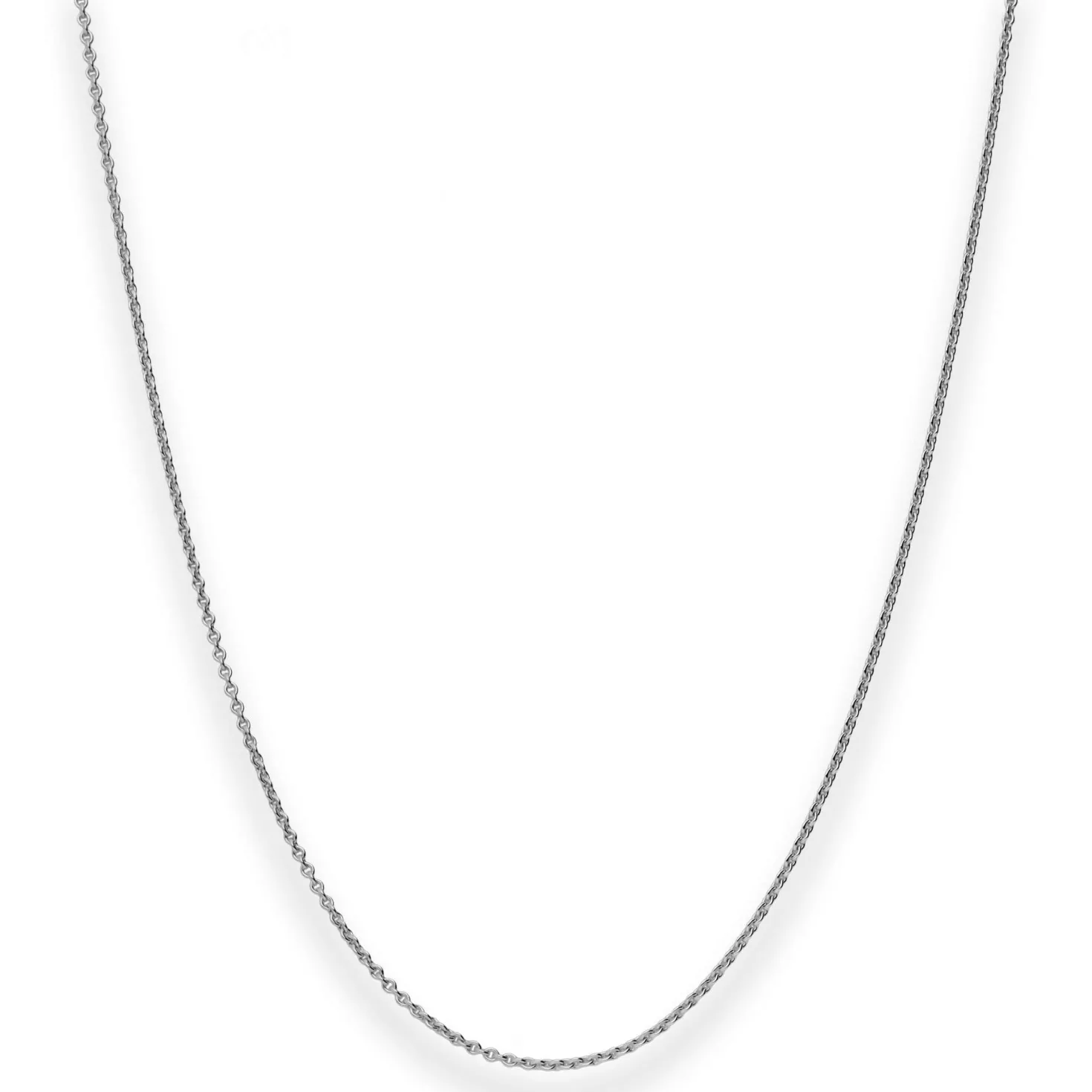 1,3mm Rund-Ankerkette Goldkette Collier Halskette aus 585 Gold Weißgold 45cm