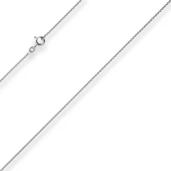 1,3mm Rund-Ankerkette Goldkette Collier Halskette aus 585 Gold Weißgold 42cm