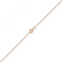 1,1mm Rund-Ankerkette 750 Gold Rotgold Kette Collier Halskette, 40cm