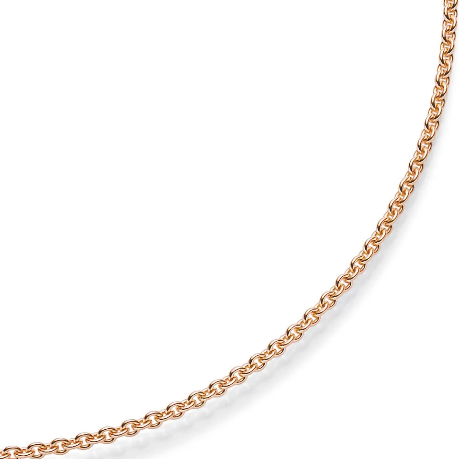 1,9mm Rund-Ankerkette 750 Gold Rotgold Kette Collier Halskette, 60cm