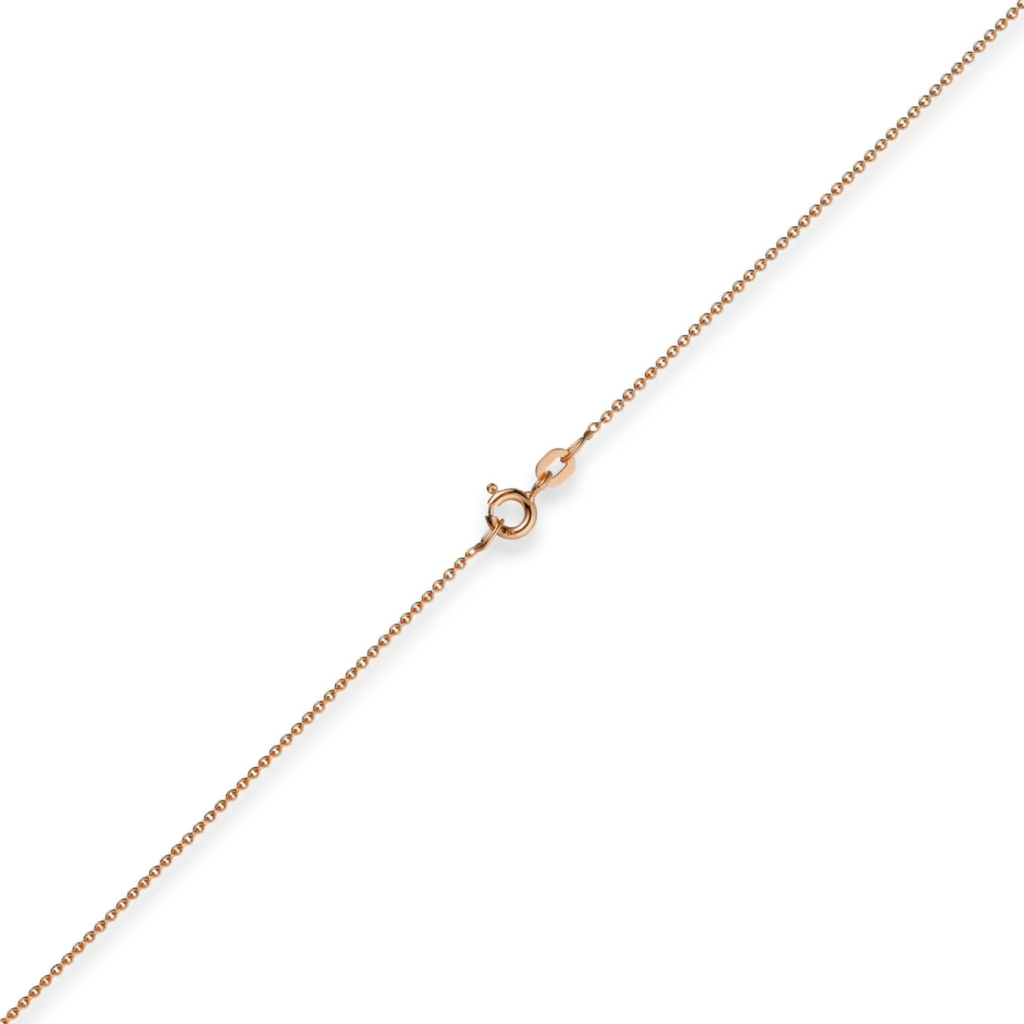 1,1mm Rund-Ankerkette 585 Gold Rotgold Kette Collier Halskette, 70cm