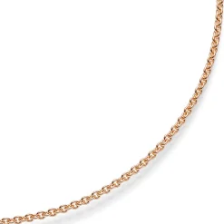 1,9mm Rund-Ankerkette 750 Gold Rotgold Kette Collier Halskette, 38cm