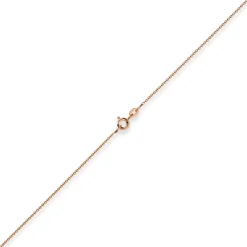 1,1mm Rund-Ankerkette 585 Gold Rotgold Kette Collier Halskette, 36cm