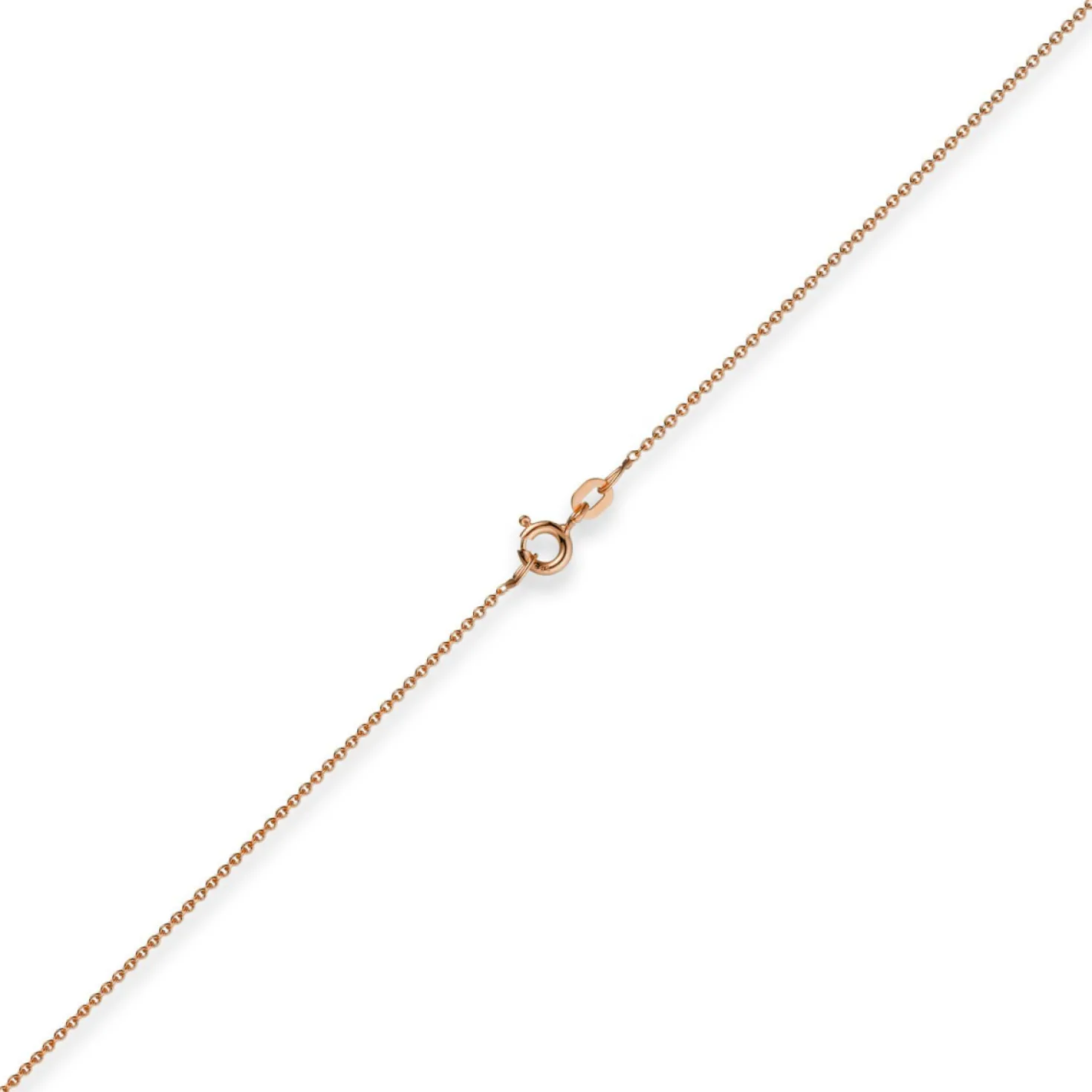 1,1mm Rund-Ankerkette 750 Gold Rotgold Kette Collier Halskette, 36cm