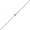 1,1mm Rund-Ankerkette 585 Gold Weißgold Kette Collier Halskette, 45cm