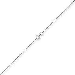 1,1mm Rund-Ankerkette 585 Gold Weißgold Kette Collier Halskette, 40cm
