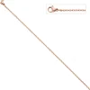 2,2mm Rundankerkette Halskette Collier aus Edelstahl in rotgold Farbe 46cm
