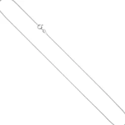 1,5mm Rundanker-Kette Halskette Collier aus 925 Silber rhodiniert 55cm
