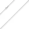 1,3mm Rund-Ankerkette Kette Collier aus 585 Gold Weißgold 40cm mit Zwischenöse