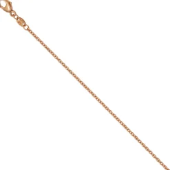 1,5mm Rundankerkette Kette Collier aus 585 Rotgold Gold, Goldkette, 42cm
