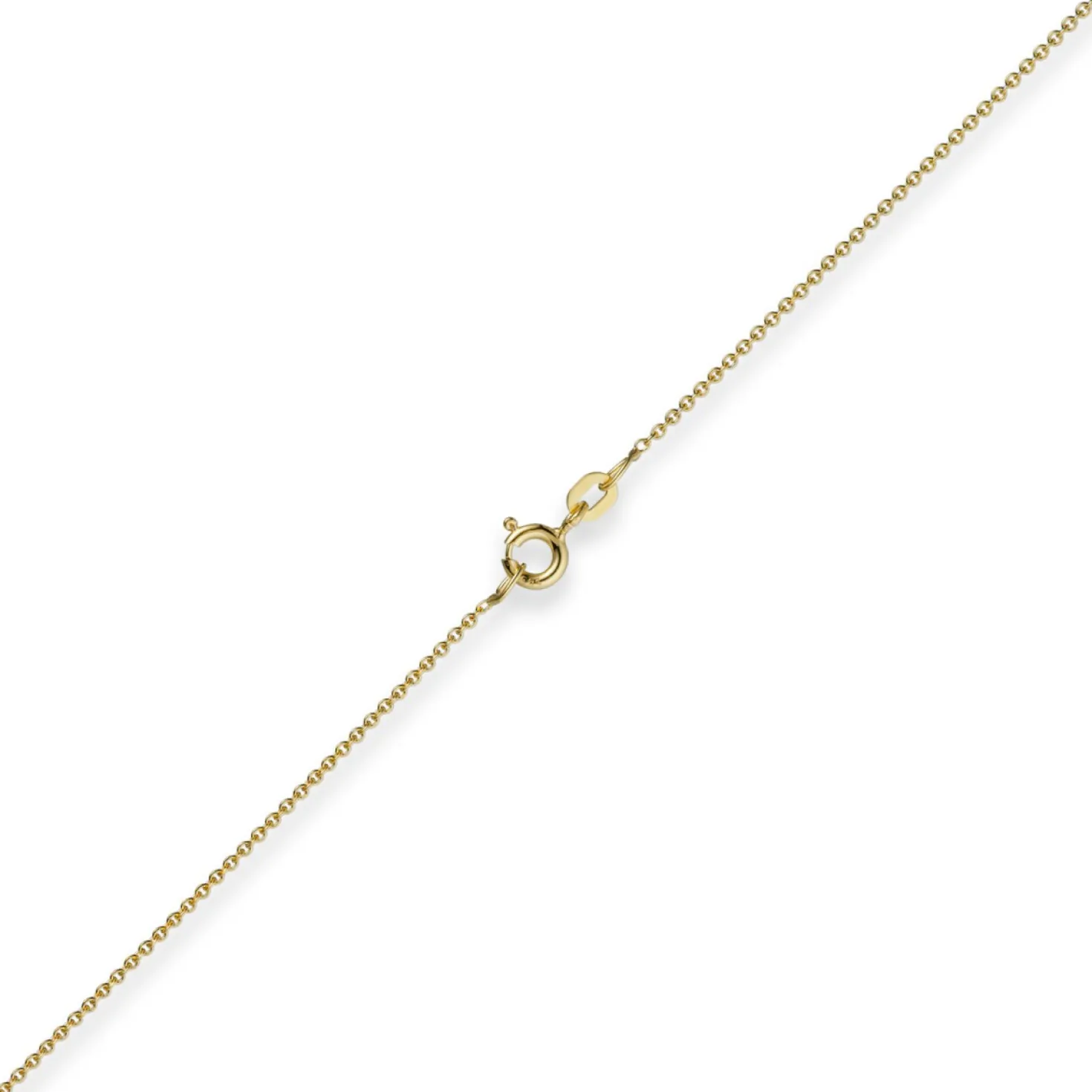 1,1mm Rund-Ankerkette Kette Collier, 585 Gold Gelbgold Goldkette, 60cm