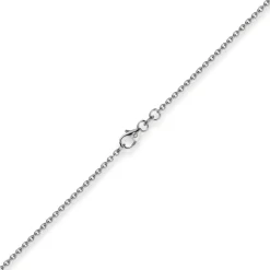 1,9mm Rund-Ankerkette Kette Collier, 585 Gold Weißgold Goldkette, 40cm