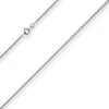 2,4mm Rund-Ankerkette Kette Collier Halskette aus 925 Silber rhodiniert 50cm