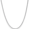 2,4mm Rund-Ankerkette Kette Collier Halskette aus 925 Silber rhodiniert 38cm