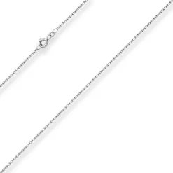 1,5mm Rund-Ankerkette Kette Collier Halskette aus 925 Silber rhodiniert 70cm
