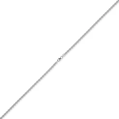 4mm Rund-Ankerkette Kette Collier Halskette 750 Gold Weißgold 55cm Halsschmuck