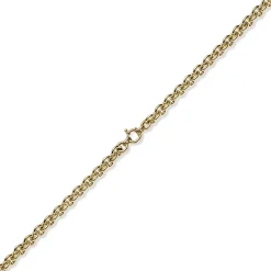 10mm Rund-Ankerkette Ringelkette Halsschmuck Collier aus 585 Gold Gelbgold 50cm
