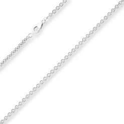 3,2mm Rund-Ankerkette Silberkette Collier Halskette aus 925 Silber 45cm