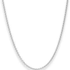 2,4mm Rund-Ankerkette Silberkette Collier Halskette aus 925 Silber 38cm