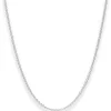 2mm Rund-Ankerkette Silberkette Collier Halskette aus 925 Silber 80cm