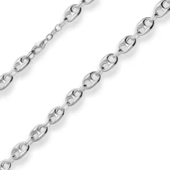 9,3mm Schiffsankerkette Silberkette Collier Halskette aus 925 Silber 50cm
