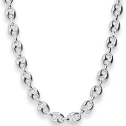 9,3mm Schiffsankerkette Silberkette Collier Halskette aus 925 Silber 50cm