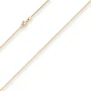 0,9mm Schlangenkette diamantiert Collier Halskette aus 585 Gold Gelbgold 42cm