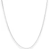 0,7mm Schlangenkette diamantiert Collier Halskette aus 375 Gold Weißgold 45cm