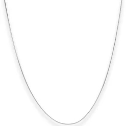0,7mm Schlangenkette diamantiert Collier Halskette aus 375 Gold Weißgold 45cm