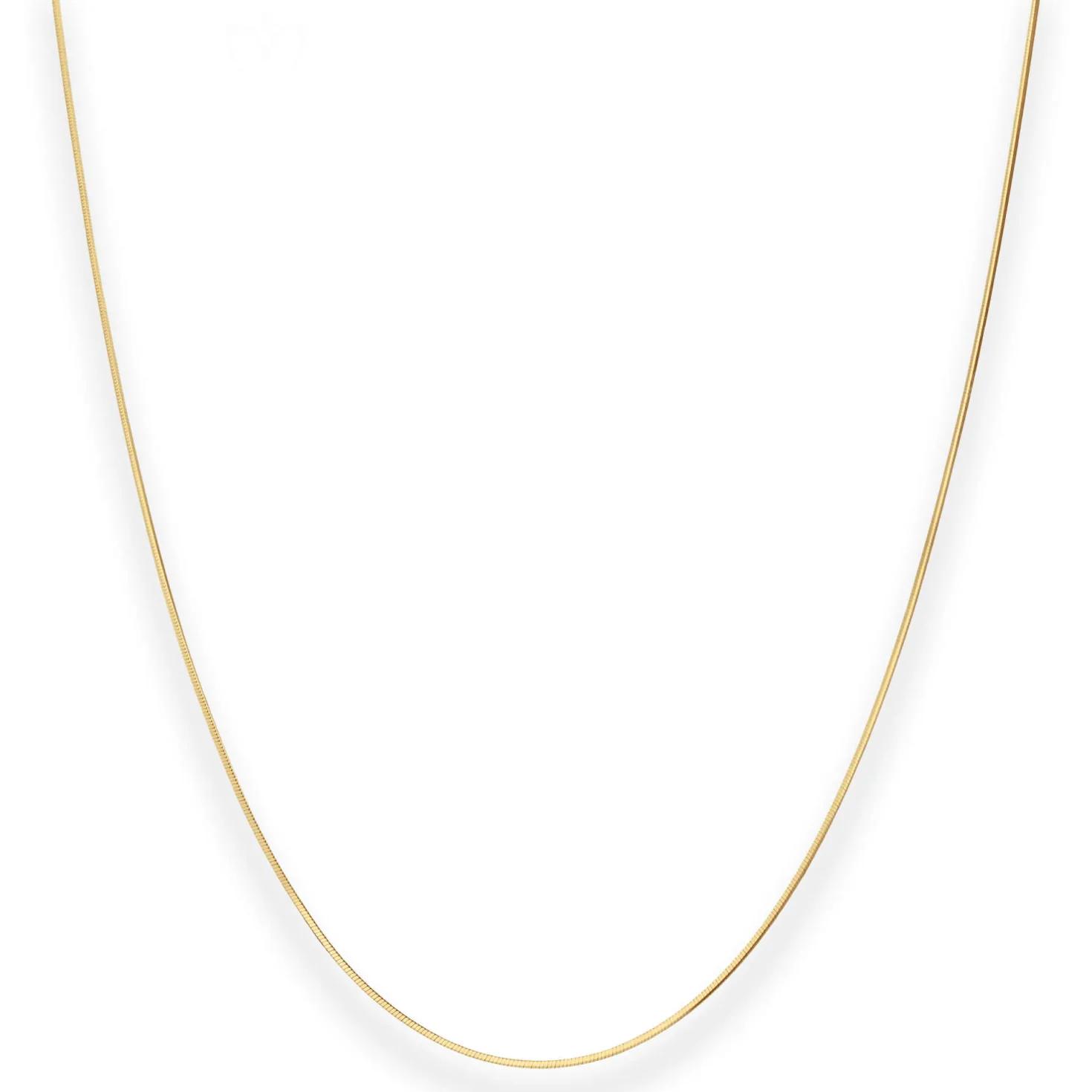 0,8mm Schlangenkette diamantiert Collier Halskette aus 375 Gold Gelbgold 42cm