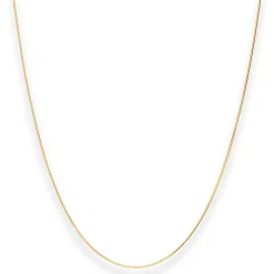 0,8mm Schlangenkette diamantiert Collier Halskette aus 585 Gold Gelbgold 45cm