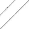 1,2mm Schlangenkette diamantiert Kette Collier aus 925 Silber rhodiniert 45cm