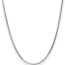 1,2mm Schlangenkette diamantiert Kette Collier aus 925 Silber rhodiniert 42cm