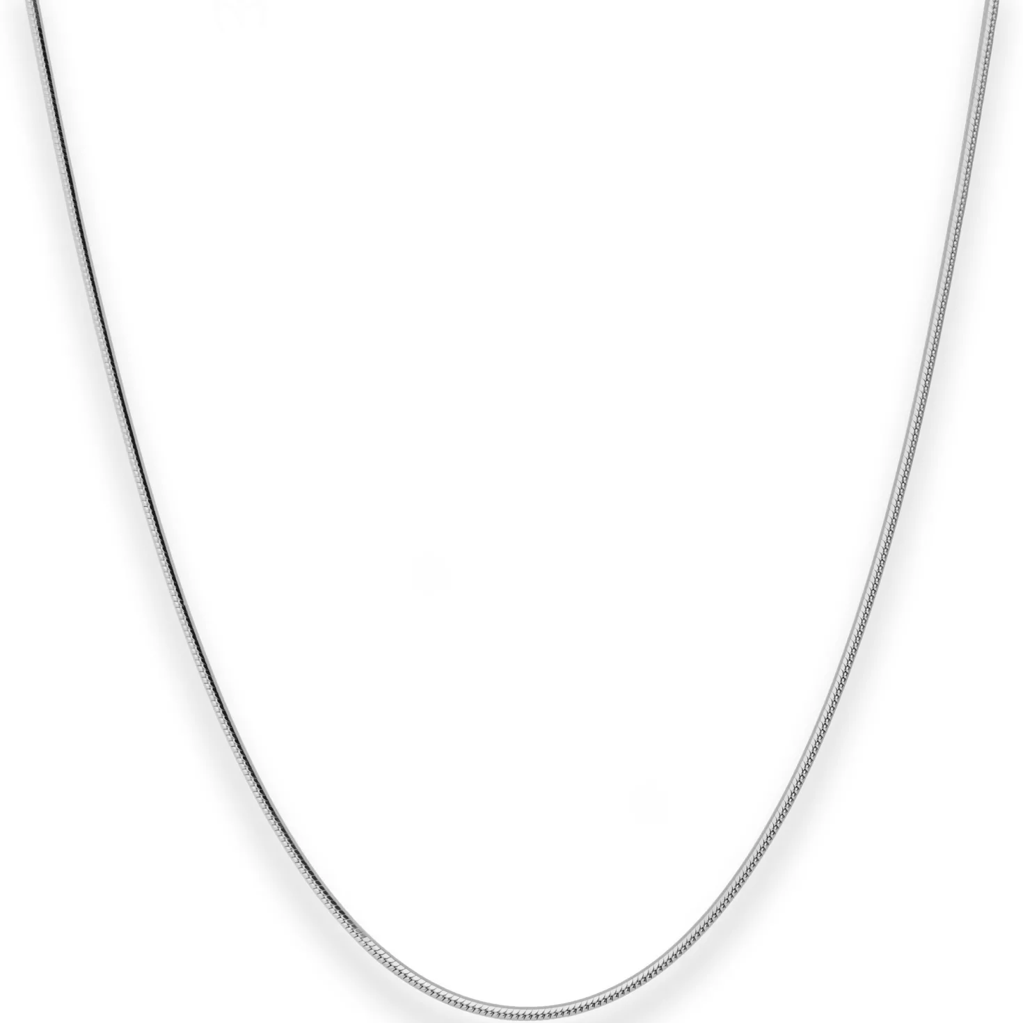 1,2mm Schlangenkette diamantiert Kette Collier Halskette aus 925 Silber 50cm
