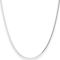 1mm Schlangenkette diamantiert Silberkette Collier Halskette aus 925 Silber 45cm
