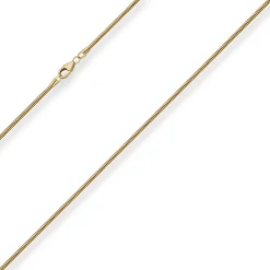 1,6mm Schlangenkette Goldkette Collier Halskette aus 585 Gold Gelbgold 55cm