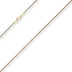 1,4mm Schlangenkette Goldkette Collier Halskette aus 585 Gold Gelbgold 45cm