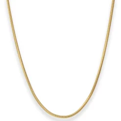 1,9mm Schlangenkette Goldkette Collier Halskette aus 333 Gold Gelbgold 38cm