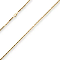 1,9mm Schlangenkette Goldkette Collier Halskette aus 333 Gold Gelbgold 40cm
